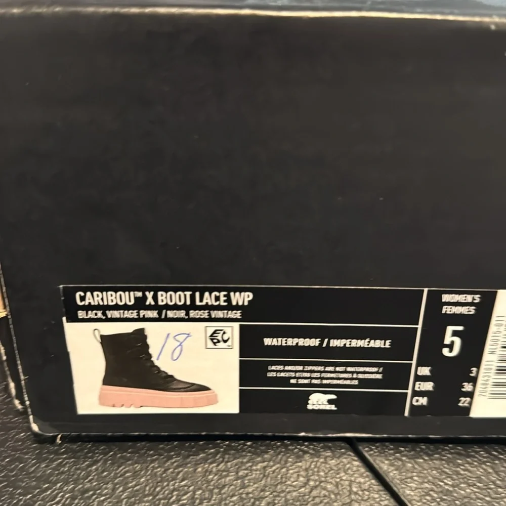 14. Sorel Women's Caribou Lace-up Wp Boots
Black and Vintage Pink Women's Boots - Picture 7 of 7